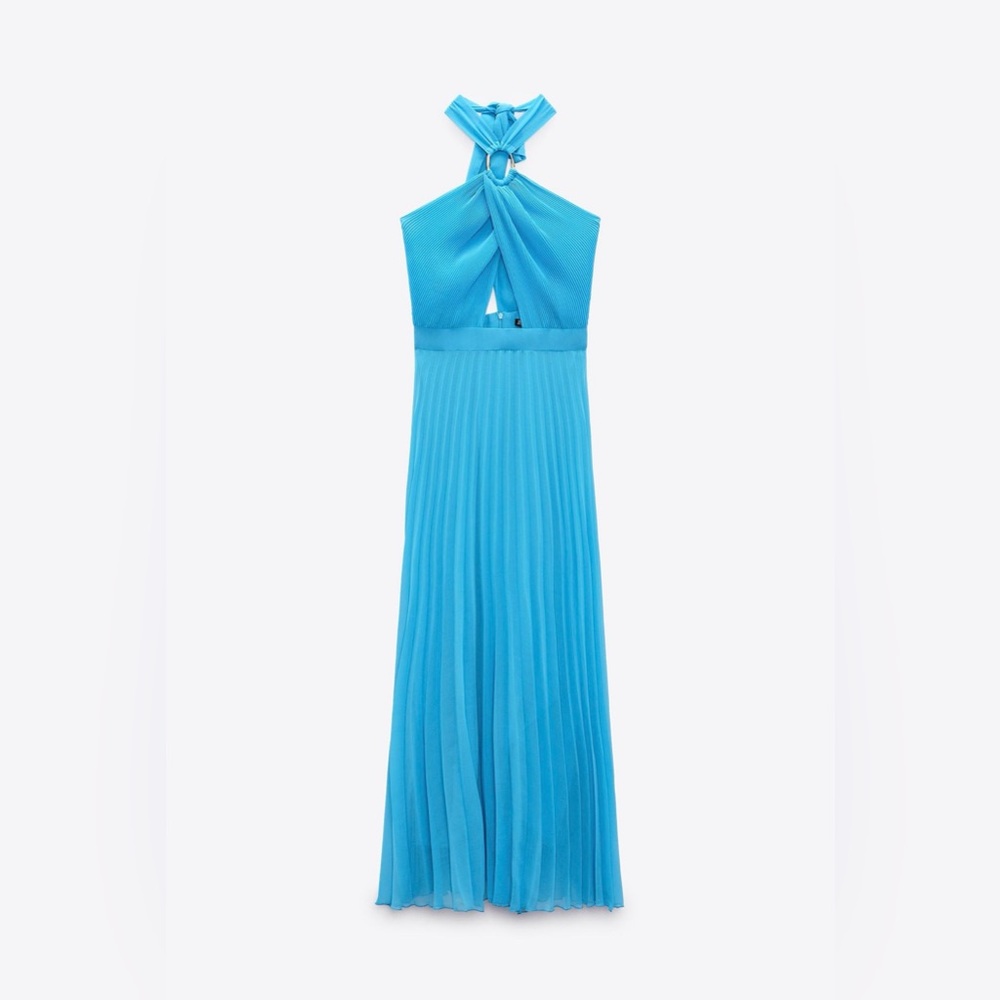 Royal Blue Halter Maxi Dress